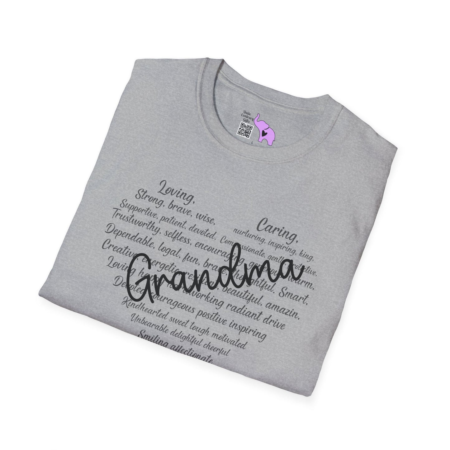 Grandma Descriptive Words Adult T-shirt