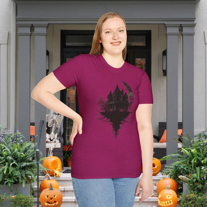 Halloween Haunted House Adult T-shirt