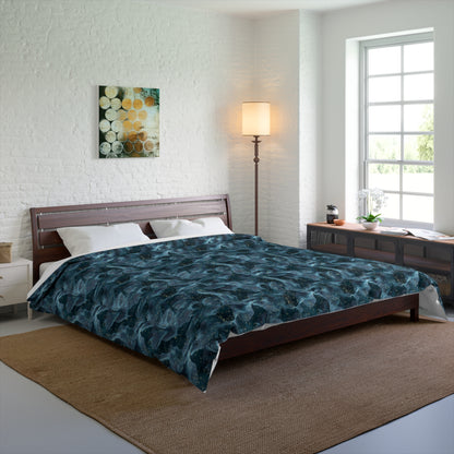 Midnight Sheer & Lace Comforter