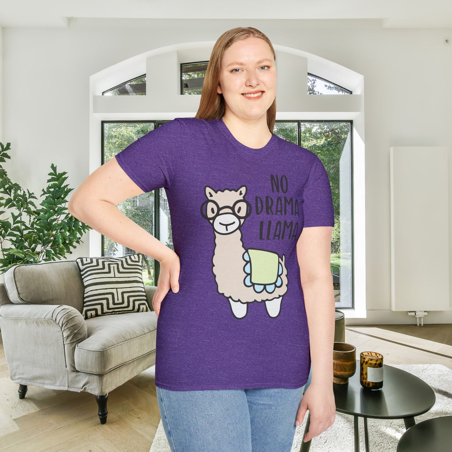 No Drama Llama Adult T-shirt