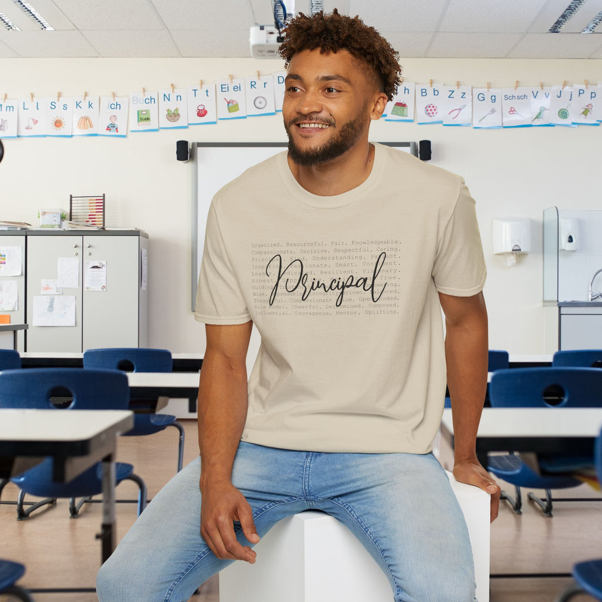Principal (Descriptive Words) Adult T-shirt