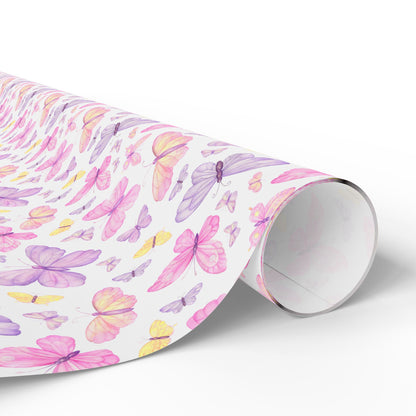 Pastel Butterfly Dreams Wrapping Paper