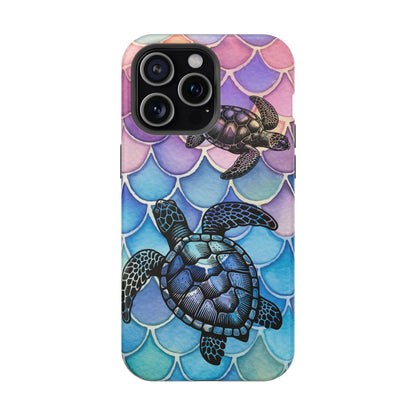Sea Turtle Silhouette MagSafe® Compatible Tough Case for iPhone