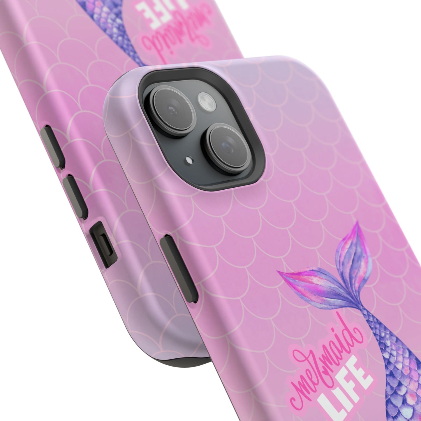 Pink Mermaid Life MagSafe® Compatible Tough Case for iPhone