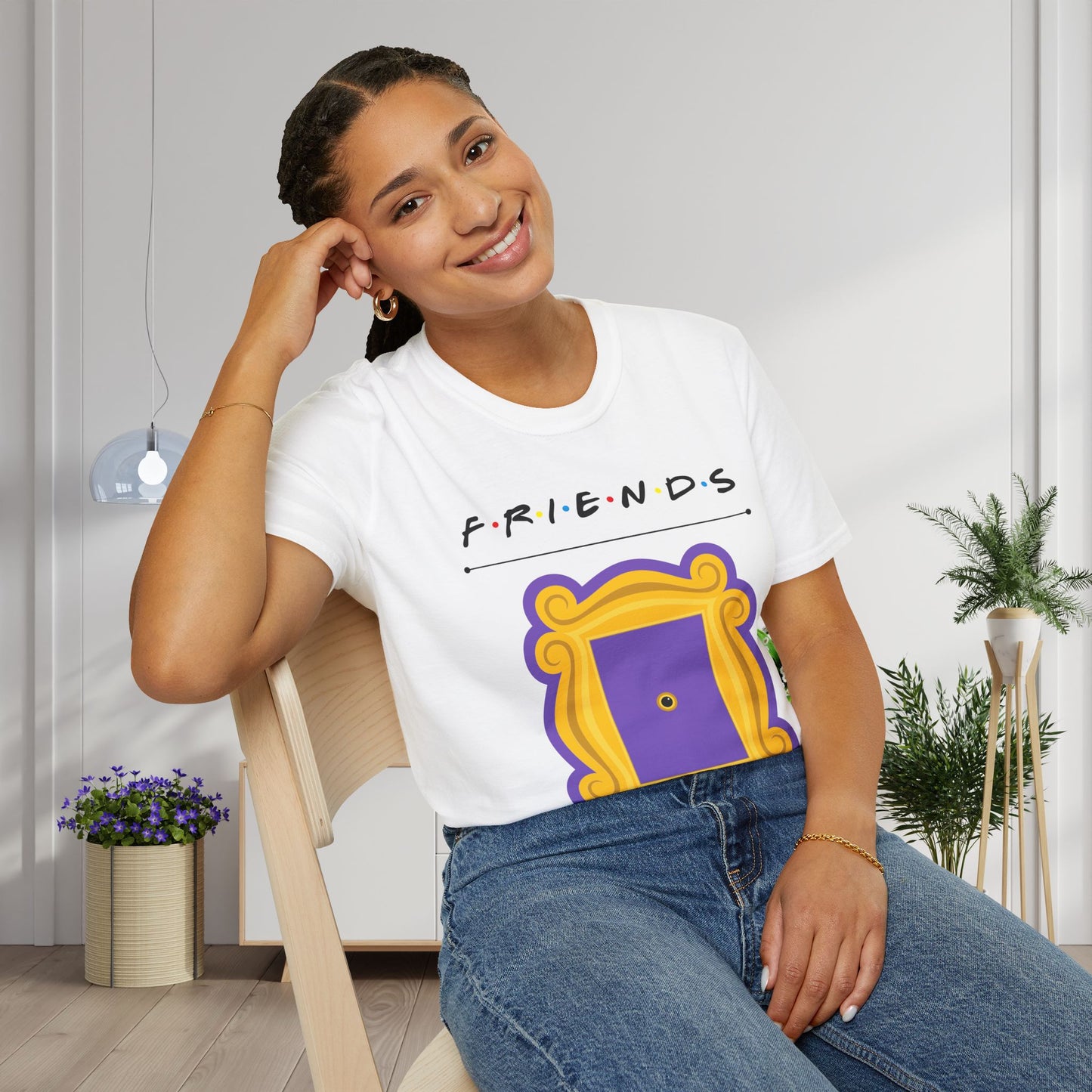 Friends; Peephole Adult T-shirt