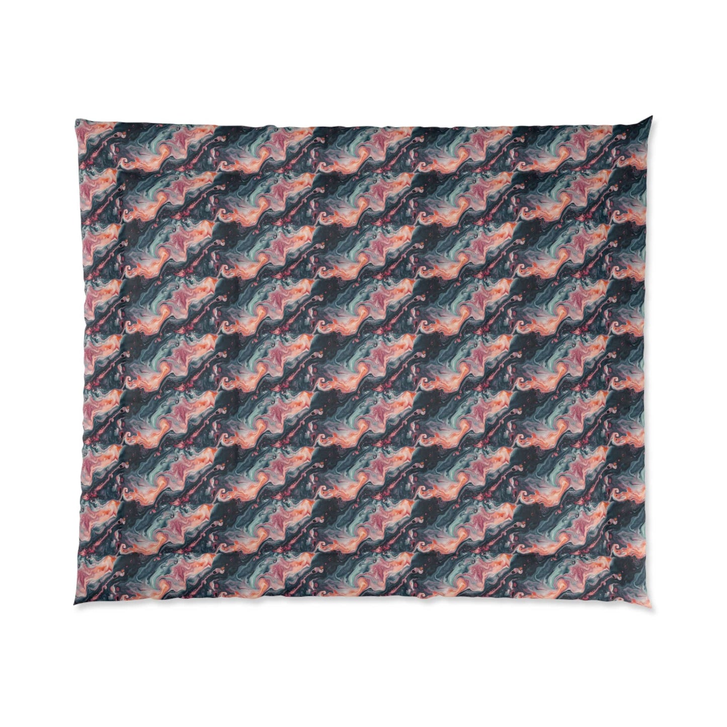 Pink Venom Marble Comforter