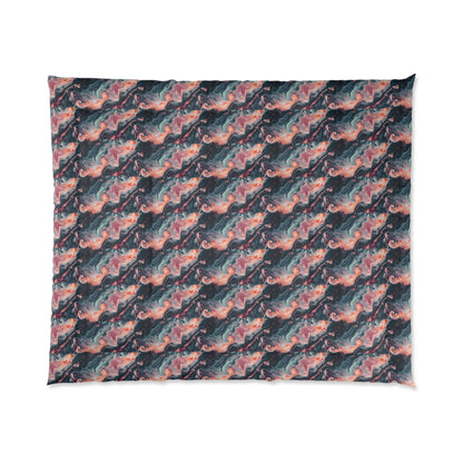 Pink Venom Marble Comforter