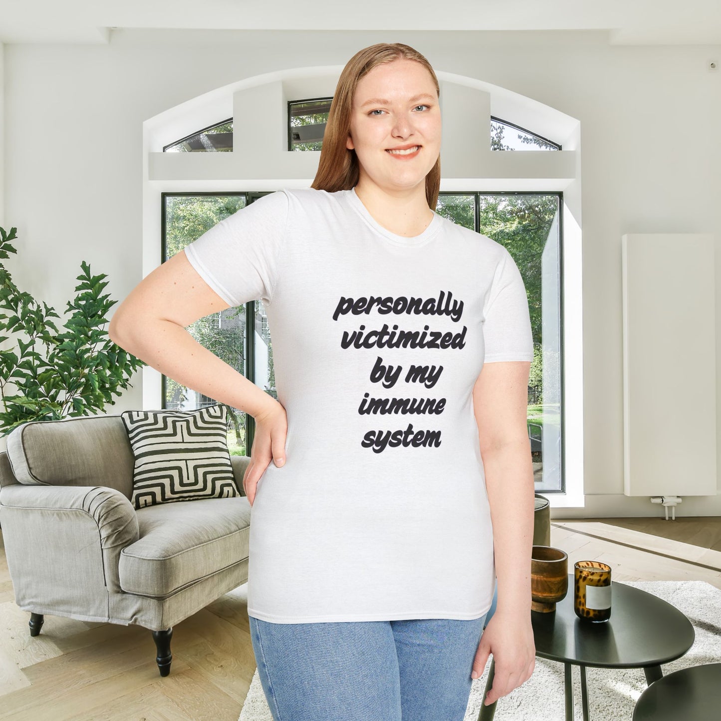 Personally Victimized By My Immune System Adult T-shirt