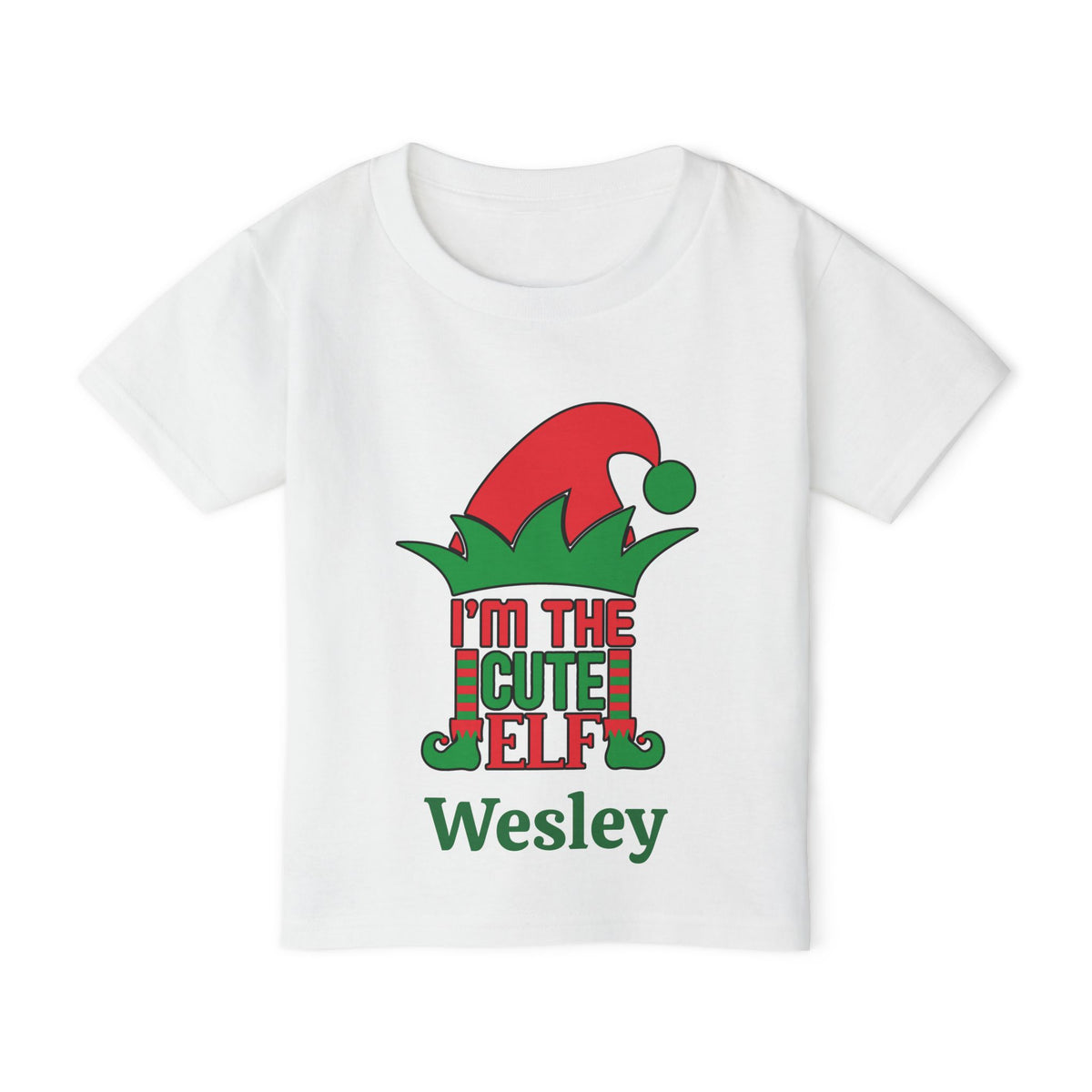 I'm The Cute Elf Personalized Heavy Cotton™ Toddler T-shirt