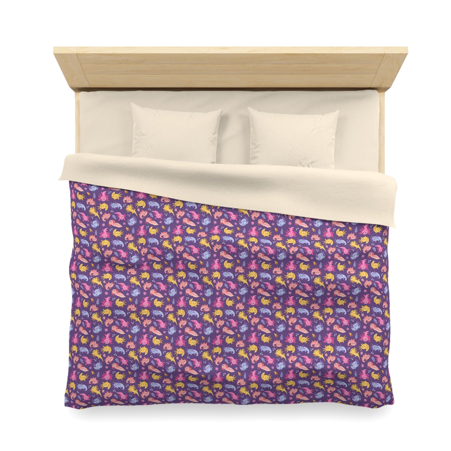 Axolotl Adventures Microfiber Duvet Cover