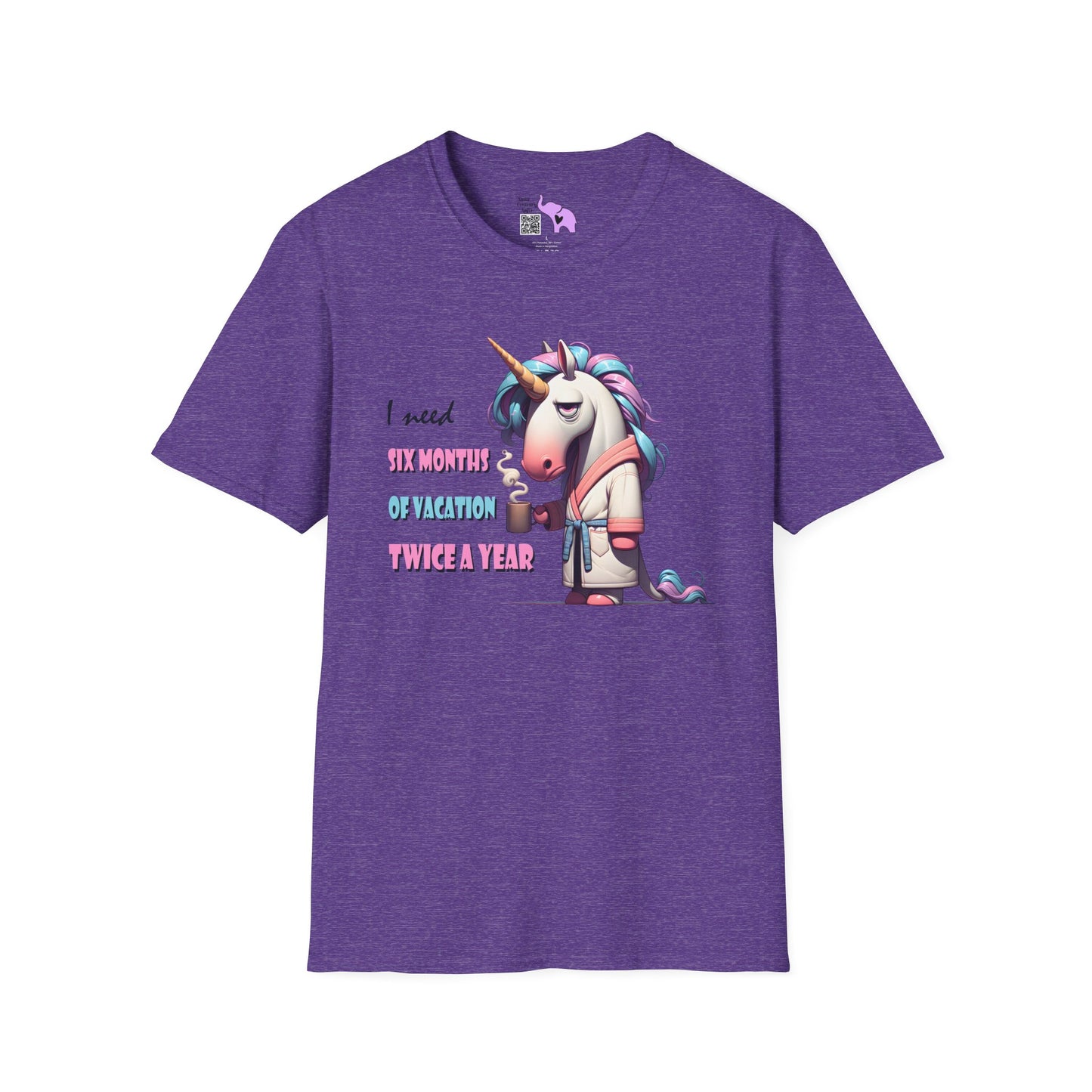 I Need 6 Months of Vacation Twice a Year Adult T-shirt
