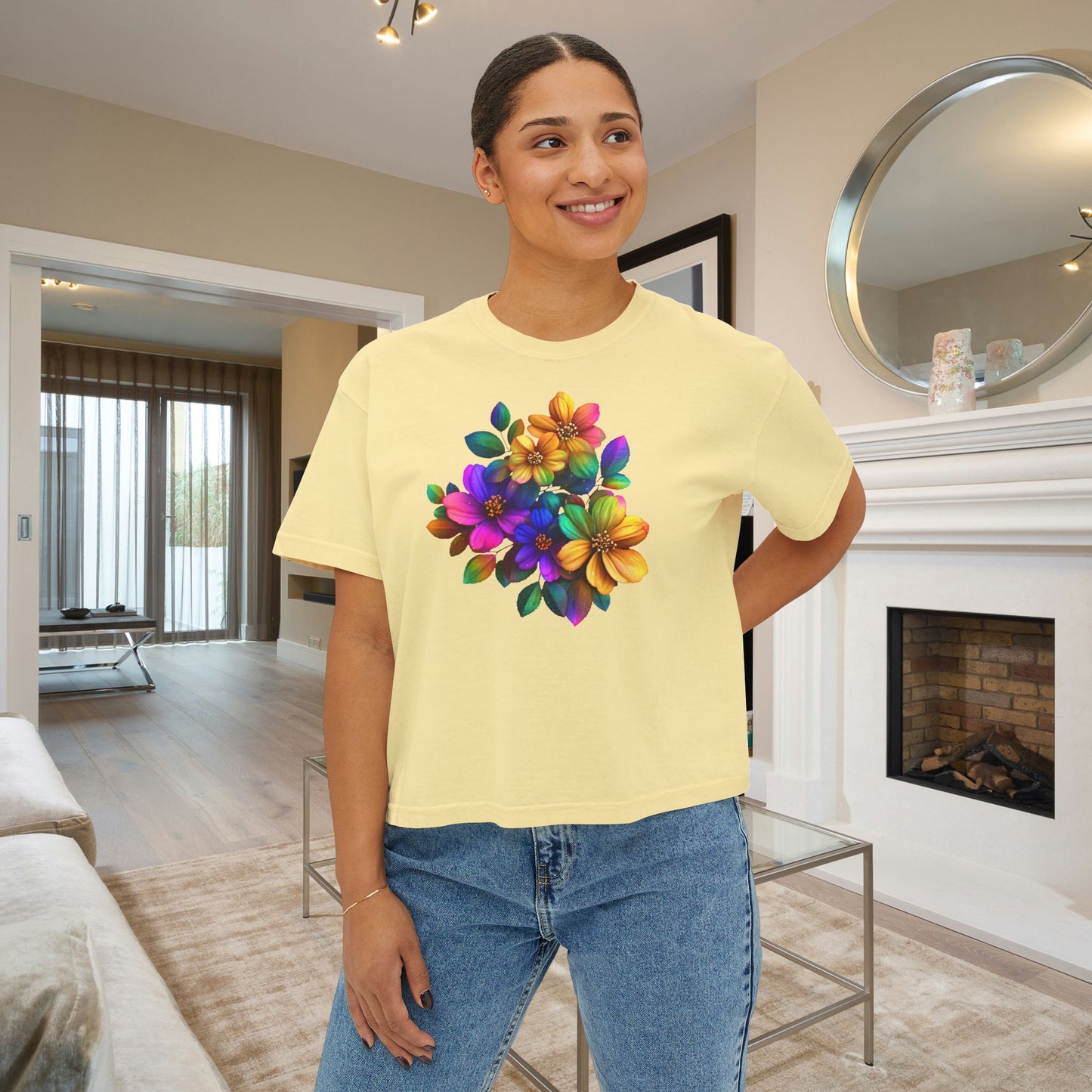 Burst of Bloom Women's Boxy Tee