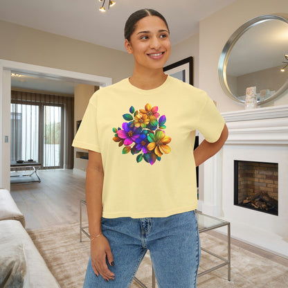 Burst of Bloom Women's Boxy Tee