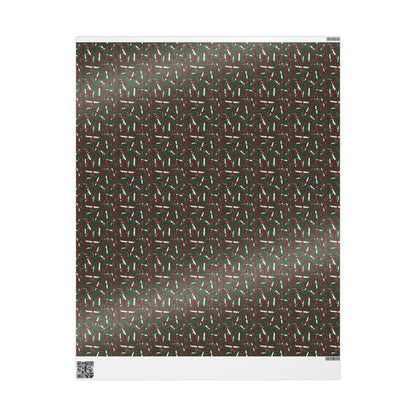 Holiday Brushstrokes Wrapping Paper