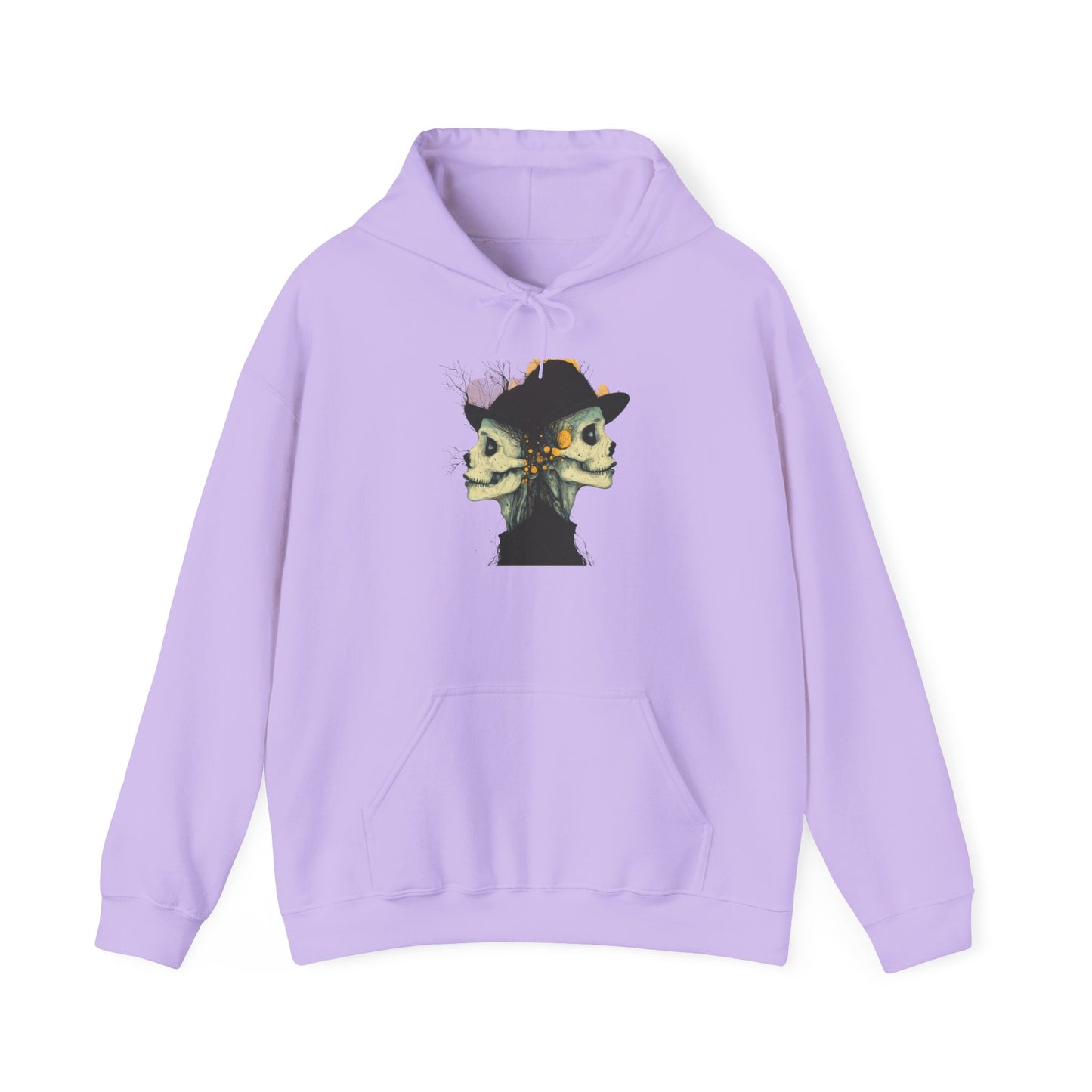 Creepy Skull Witches Heavy Blend™ Hooded Sweatshirt