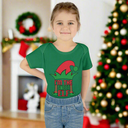 I'm The Sweet Elf Infant Baby Rib Bodysuit