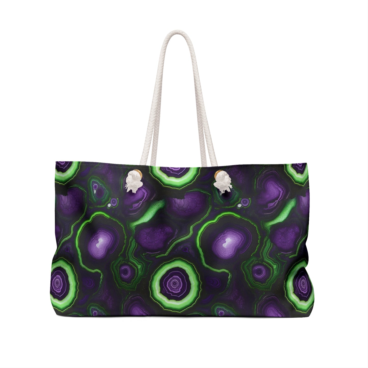 Amethyst & Lime Fracture Weekender Bag