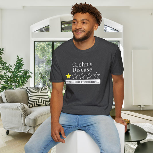 Crohn's Disease 1 Star Would Not Recommend Adult T-shirt
