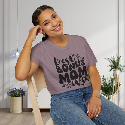 Best Bonus Mom Ever Adult T-shirt