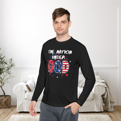 One Nation Under God Unisex Lightweight Long Sleeve Tee