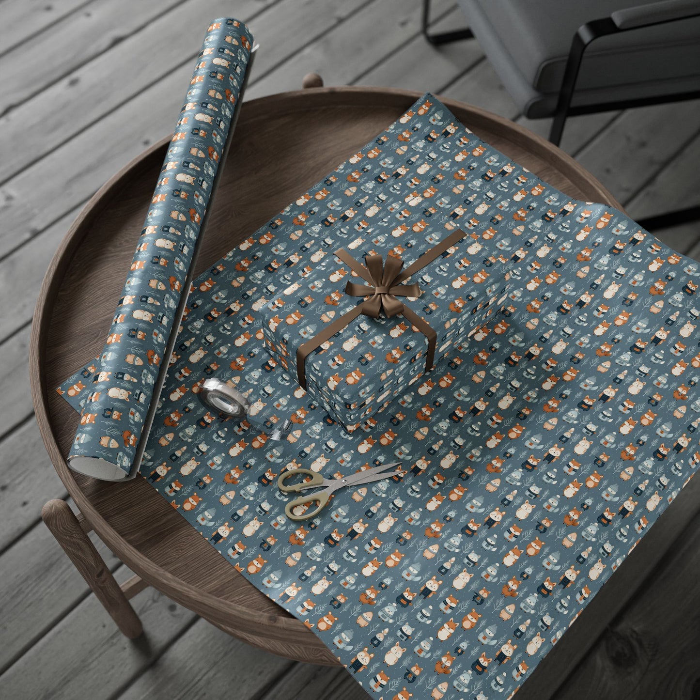 Yuletide Bears Wrapping Paper