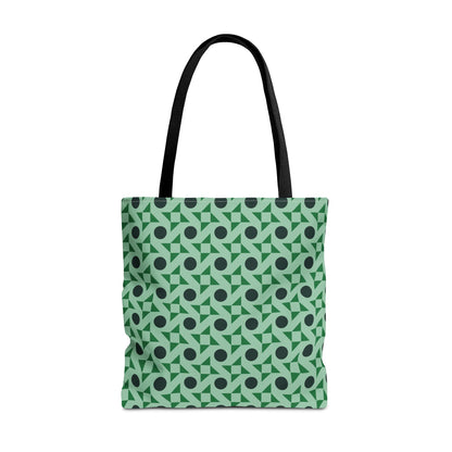 Emerald Pinwheels Canvas Tote Bag