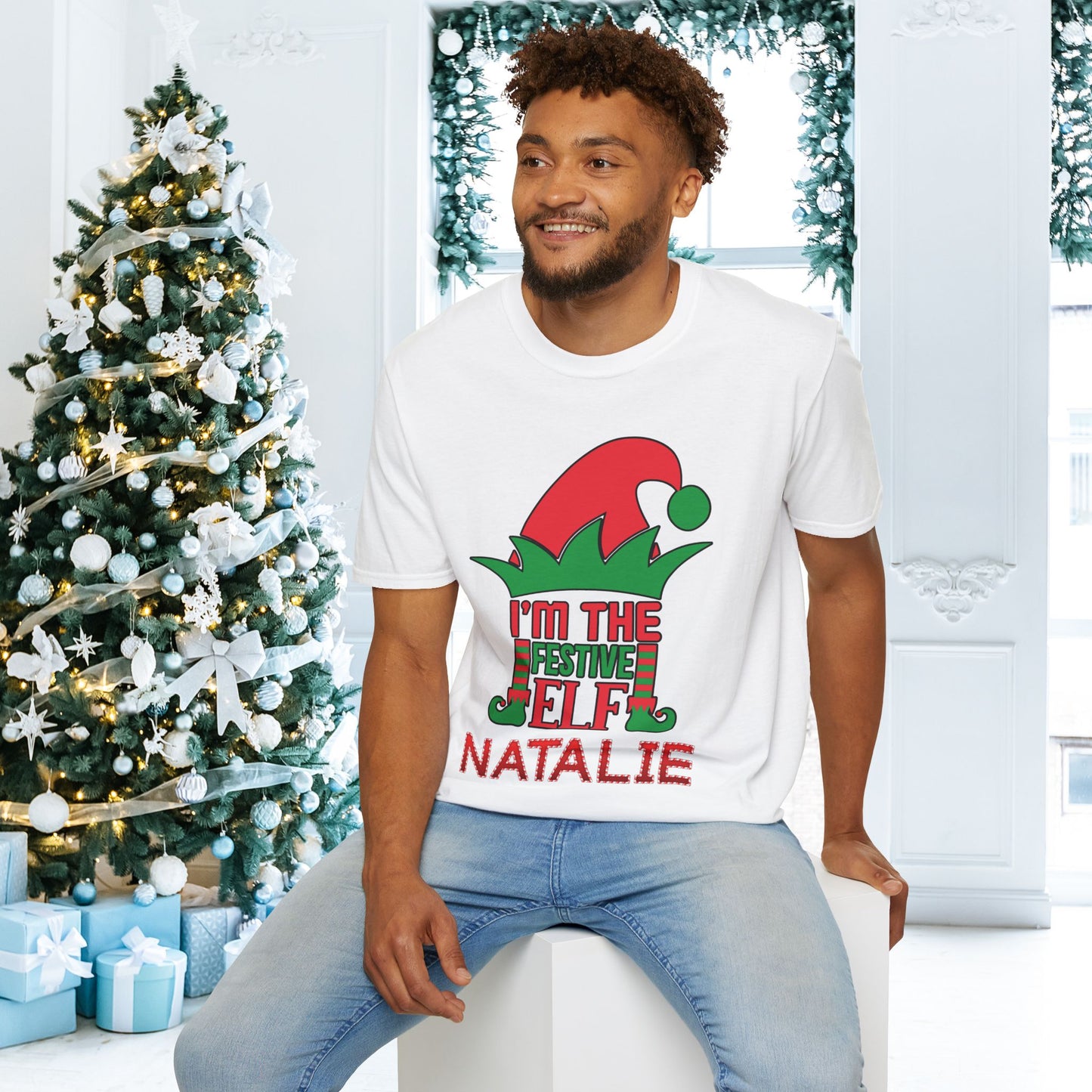 I'm The Festive Elf Adult T-shirt