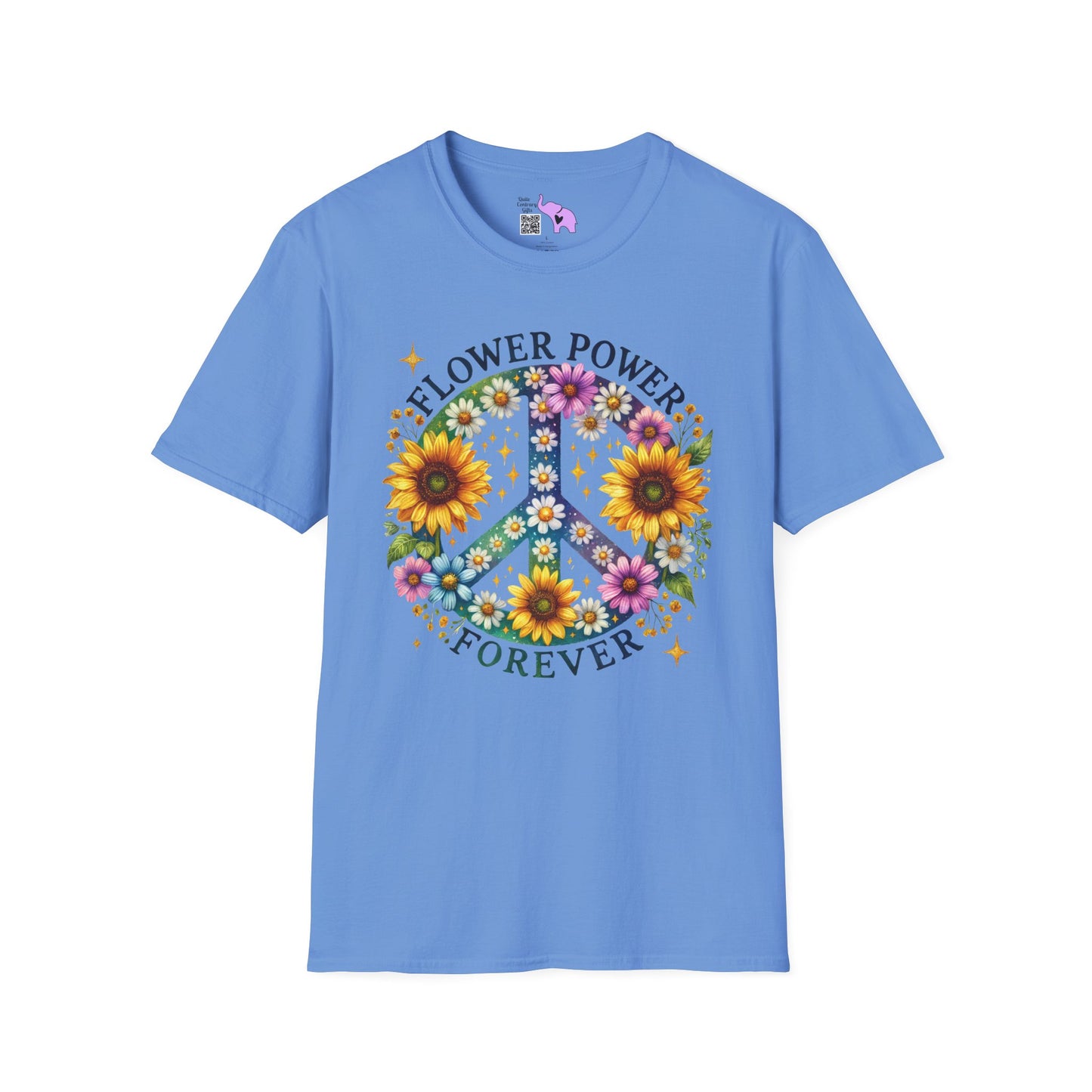 Flower Power Forever Adult T-shirt