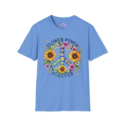 Flower Power Forever Adult T-shirt