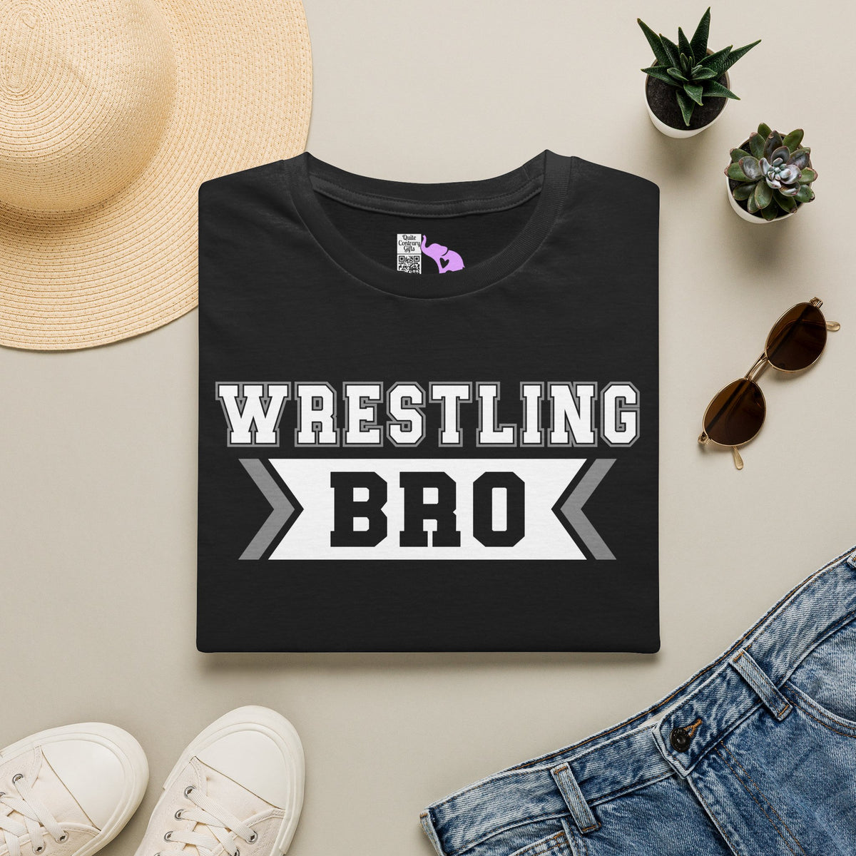 Wrestling Bro Adult T-shirt
