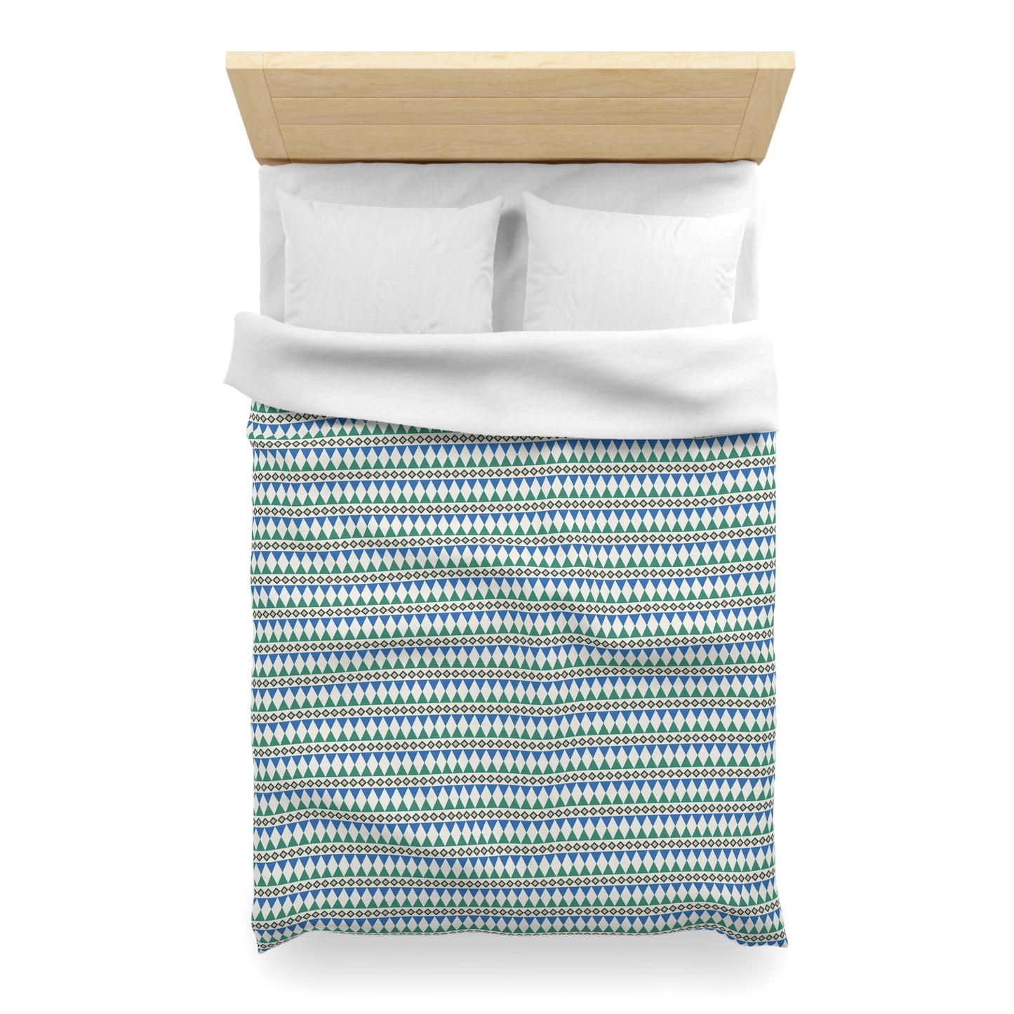 Regal Evergreen Cairn Stripes Microfiber Duvet Cover