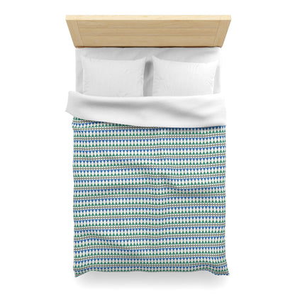 Regal Evergreen Cairn Stripes Microfiber Duvet Cover