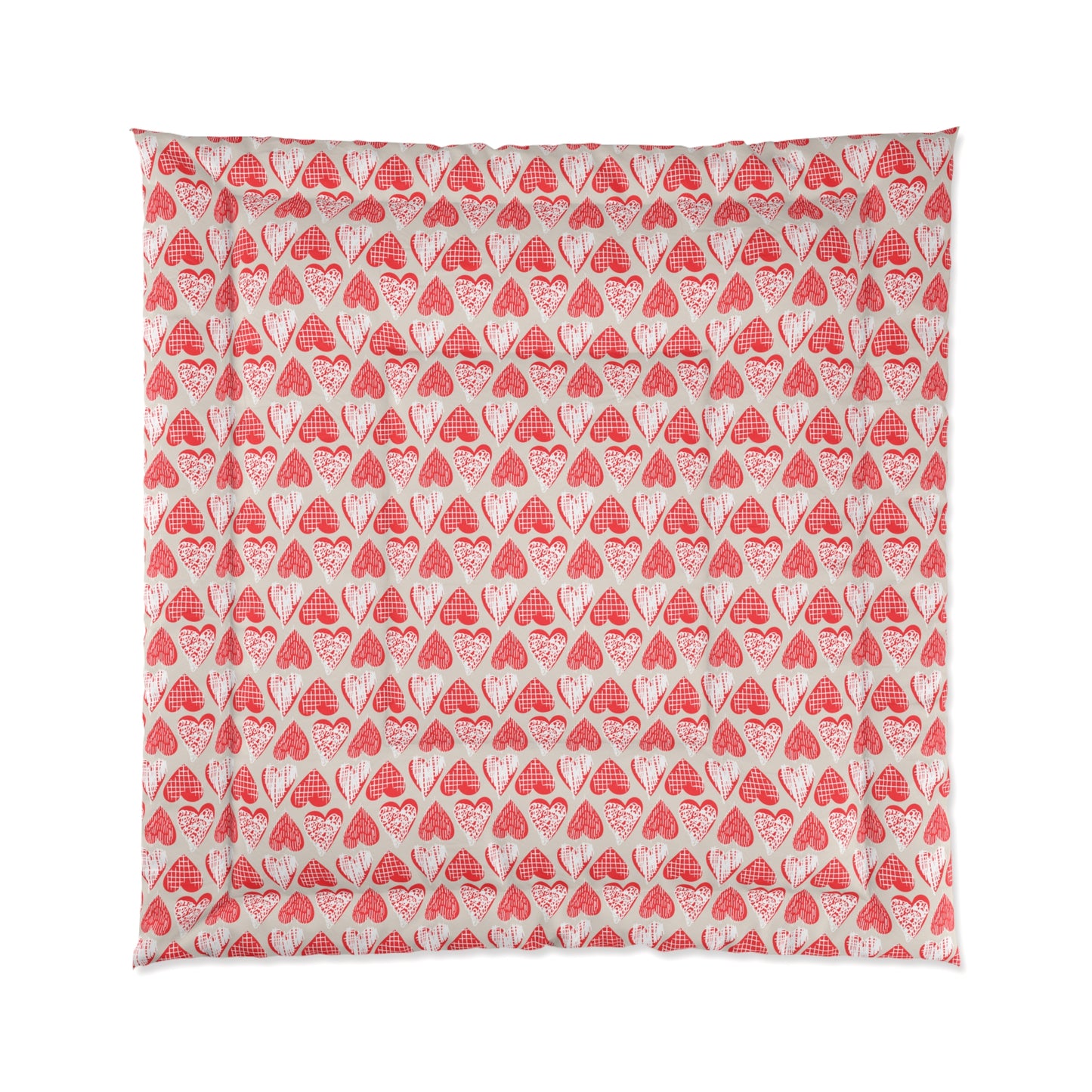 Doodle Hearts Comforter