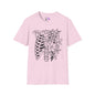 Floral Ribcage Adult Tshirt