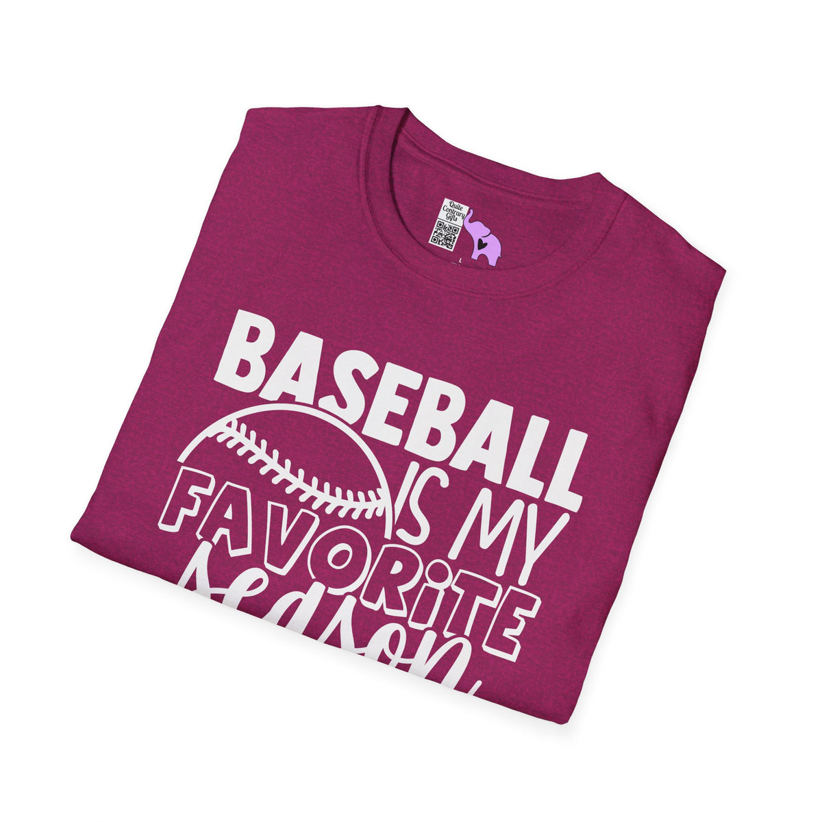 Baseball Is My Favorite Season Adult T-shirt