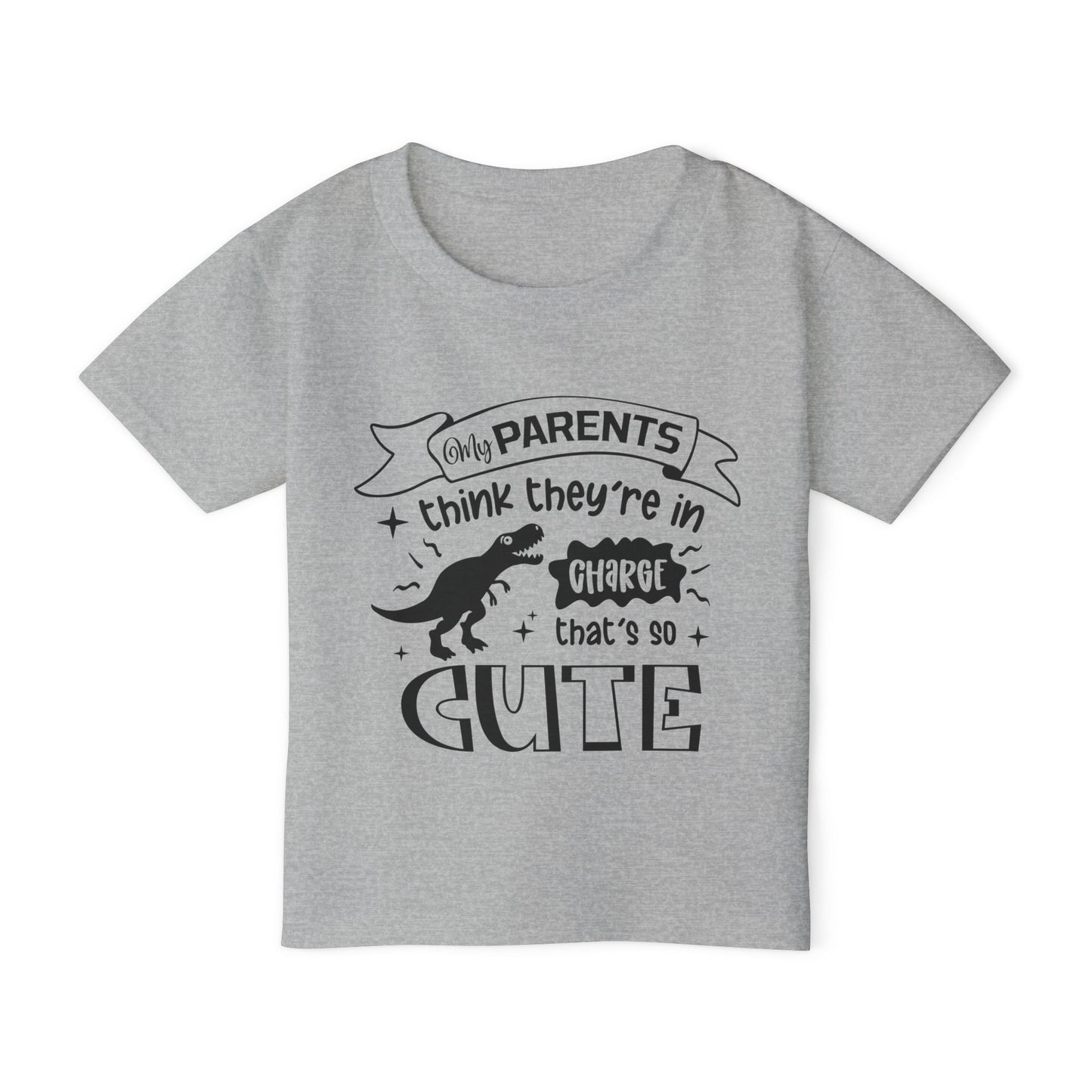 My Parents Think They're In Charge That's So Cute Heavy Cotton™ Toddler T-shirt
