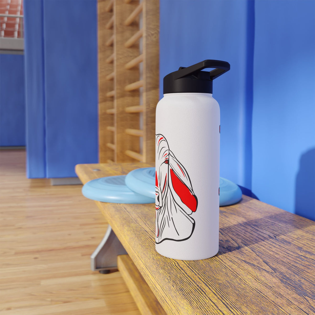 Bellville Brahmas Stainless Steel Water Bottle