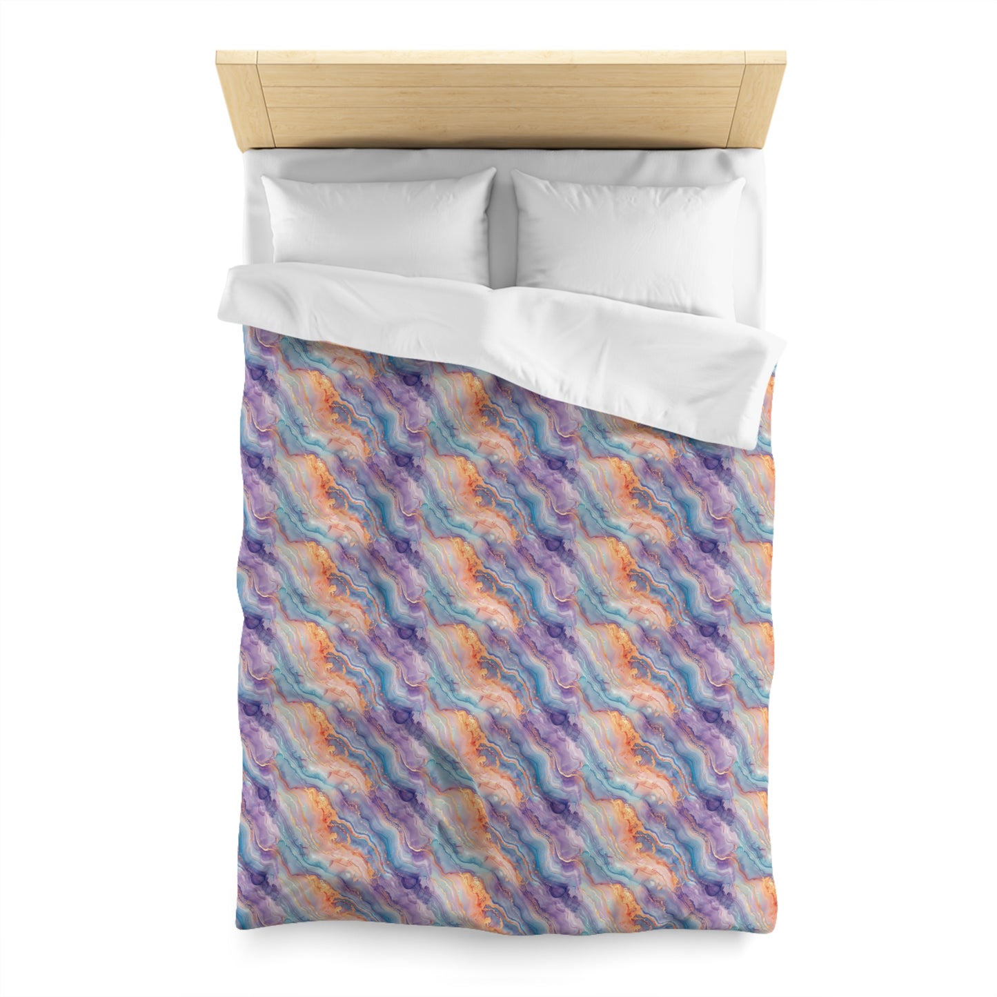 Dreamwave Marble Microfiber Duvet Cover