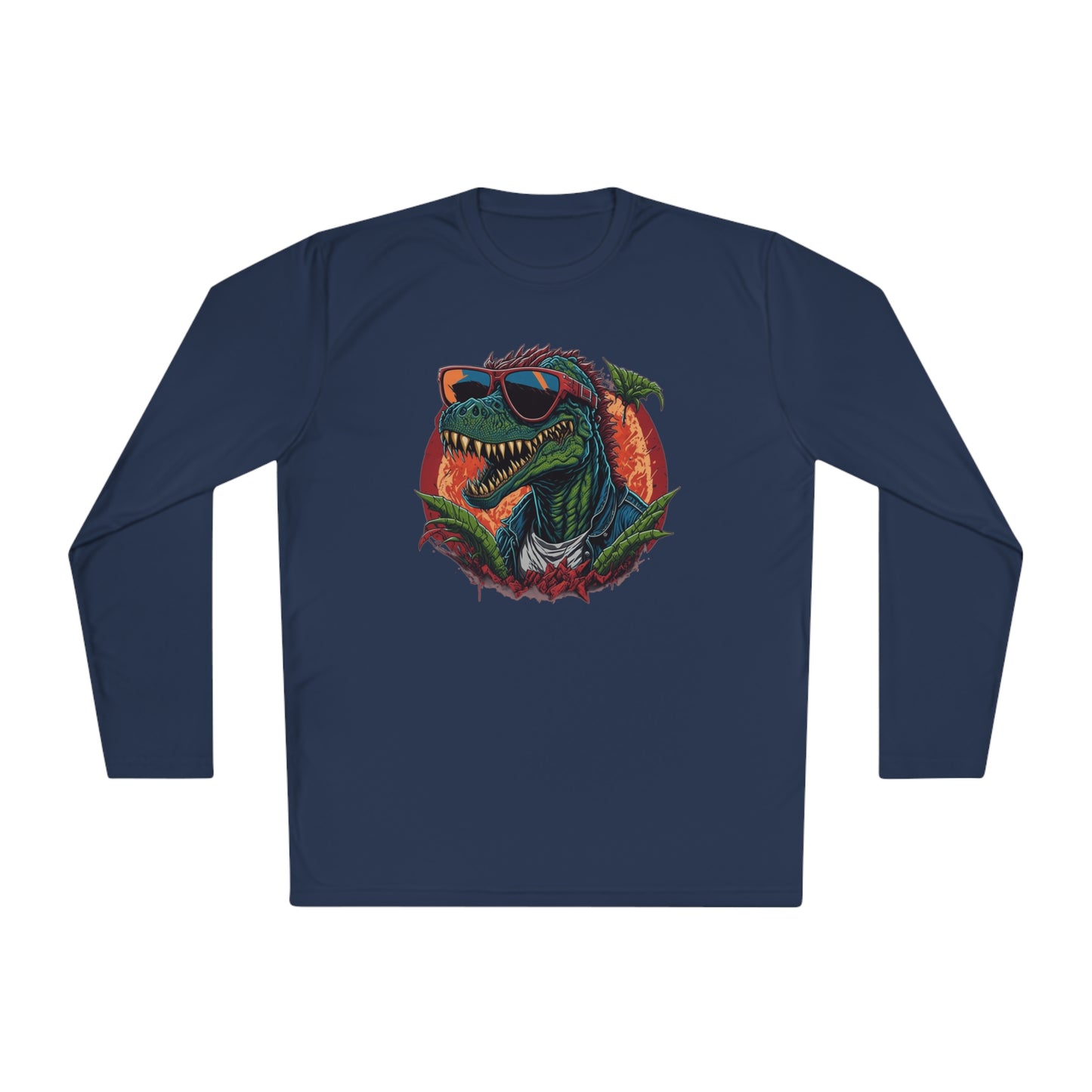 Cool Dinosaur Adult Long Sleeve Tee