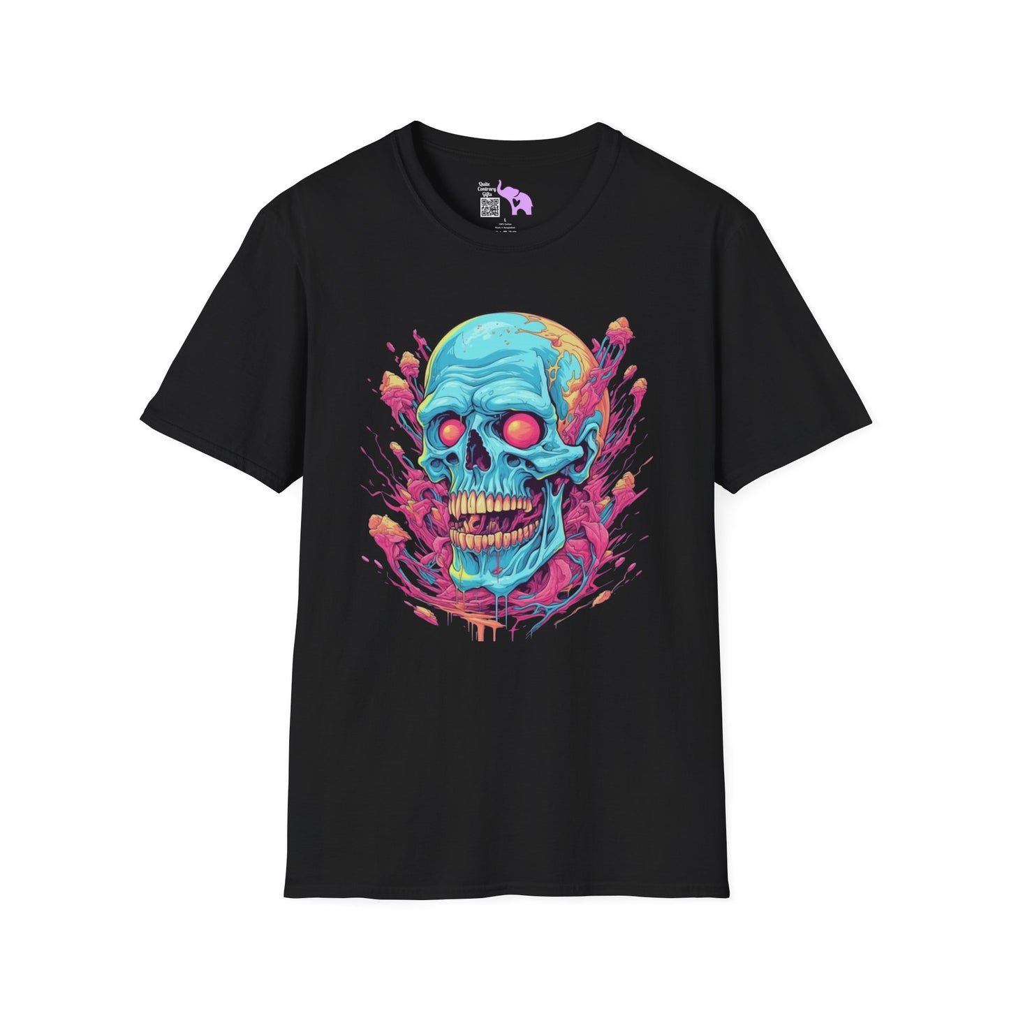 Psycho Skull Adult T-shirt
