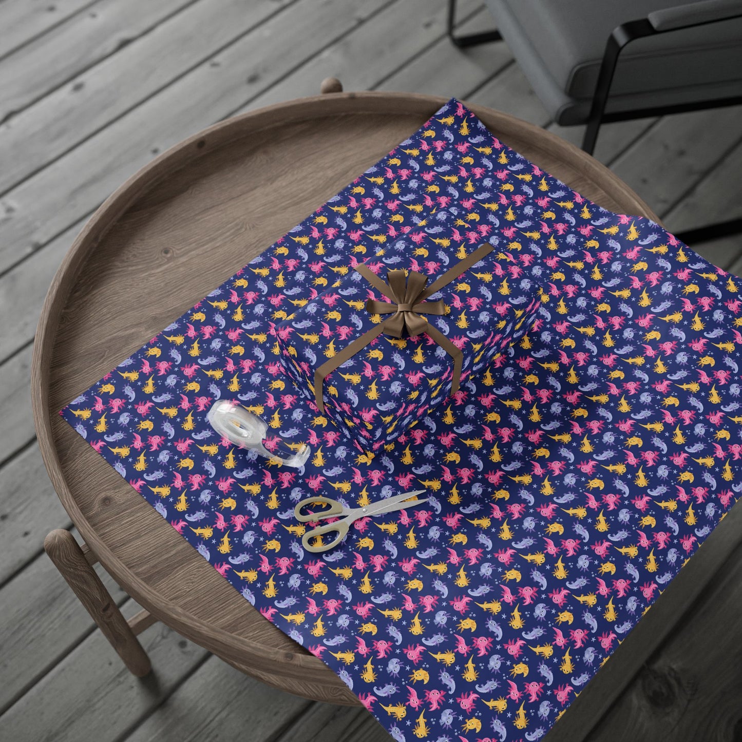 Axolotl Lagoon Wrapping Paper