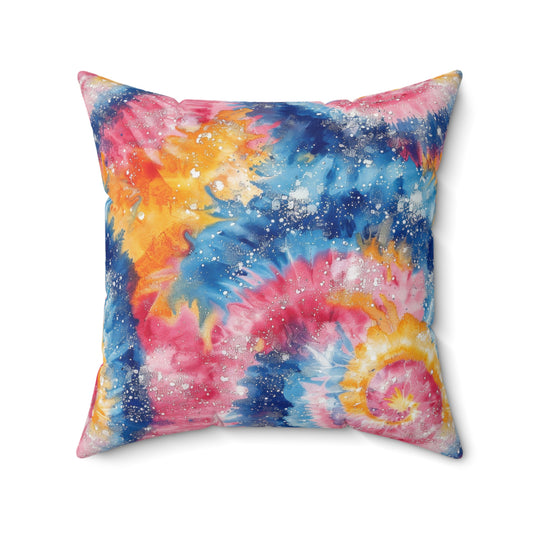 Retro Vortex Throw Pillow