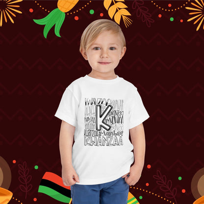 Kwanzaa Wordcloud Toddler Tee