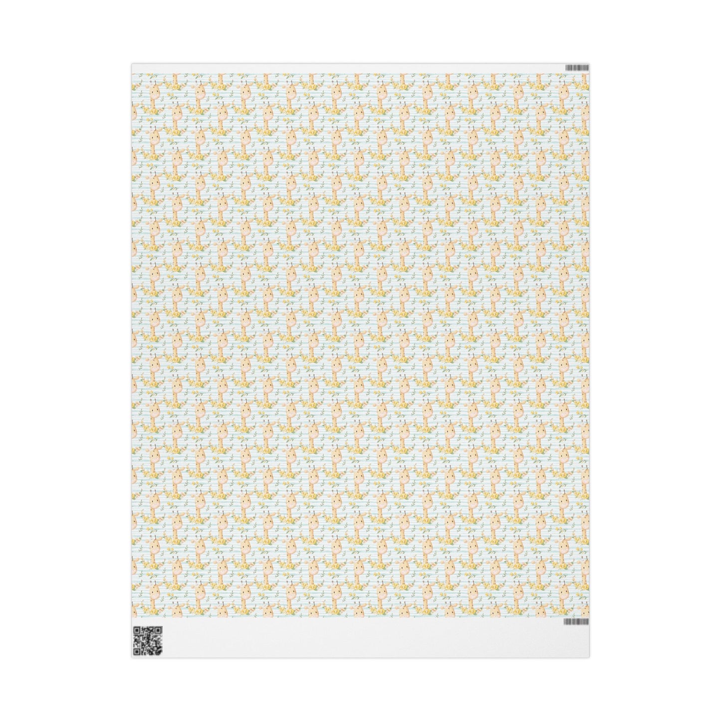 Giraffes in Bloom Wrapping Paper