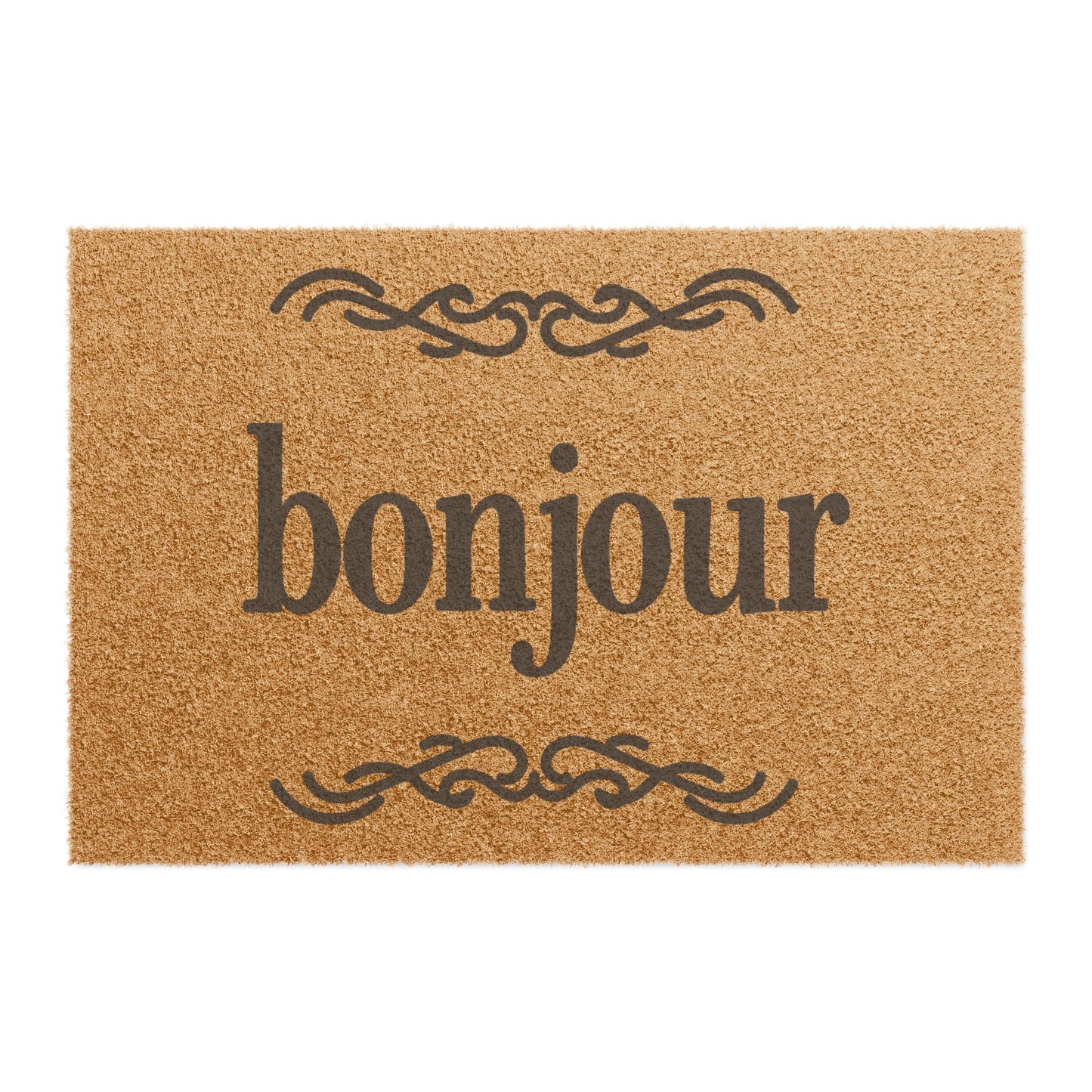 Bonjour 2 Coconut Fiber Doormat