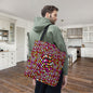 Warped Red Checkered Canvas Tote Bag