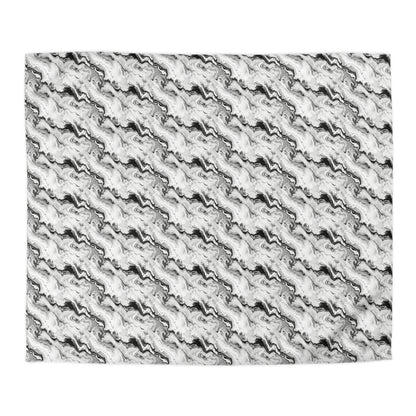 Frost Veil Marble Microfiber Duvet Cover