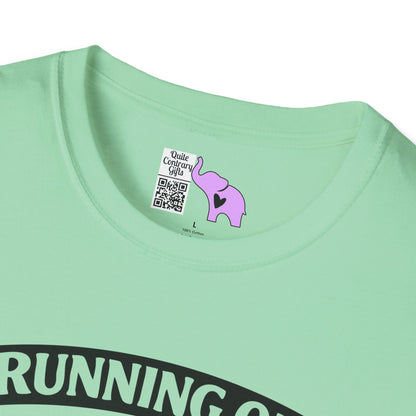 Running On Caffeine & Sarcasm Adult T-shirt