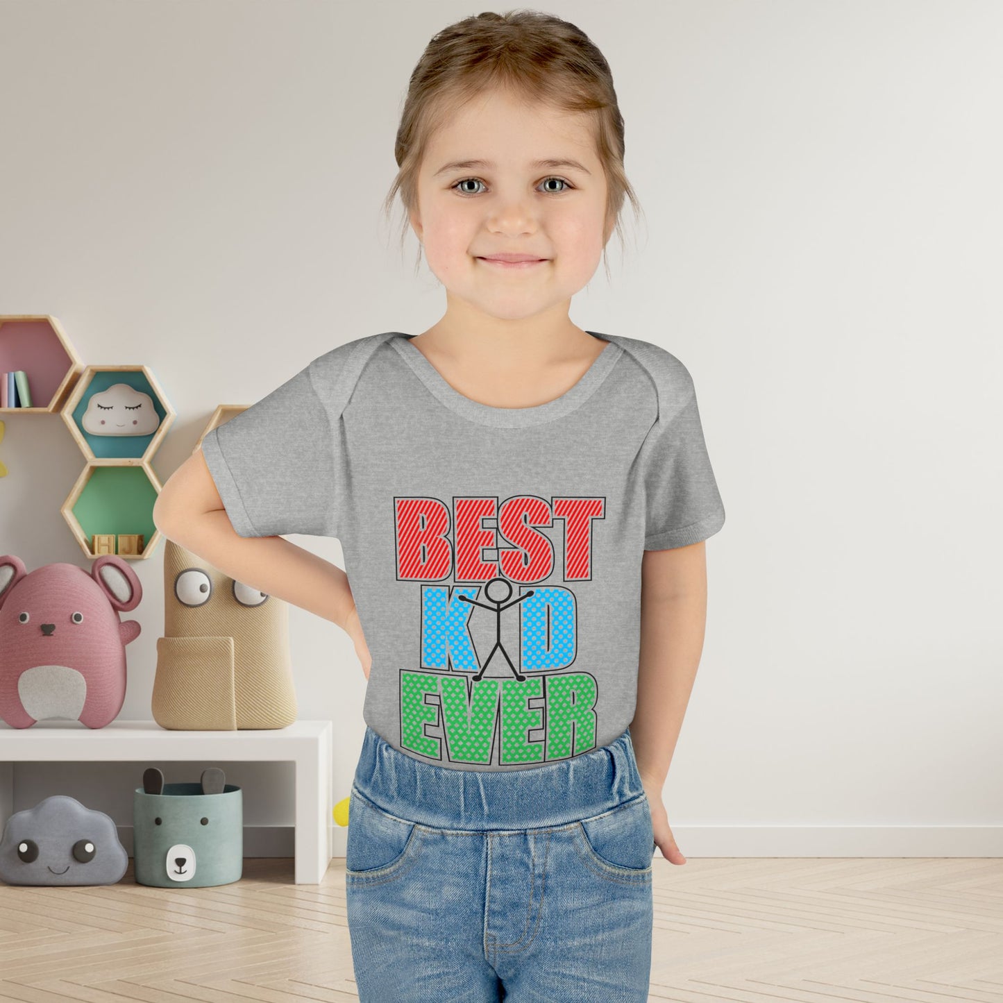 Best Kid Ever (Colorful) Infant Baby Rib Bodysuit