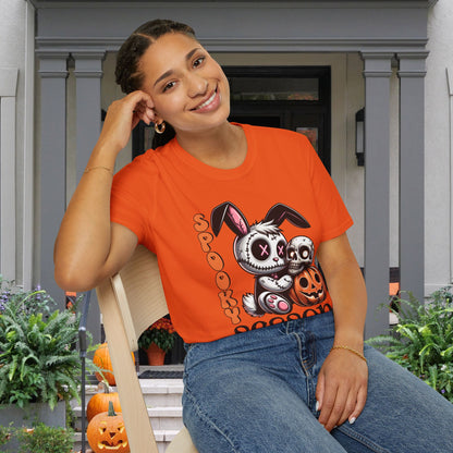 Spooky Season (Voodoo Bunny/Pumpkin) Adult T-shirt